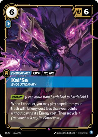 Kai'Sa - Evolutionary (112/298) CN - Origins Foil