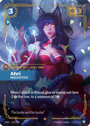 Ahri - Inquisitive (119/298) CN - Origins Foil