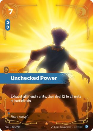 Unchecked Power (123/298) CN - Origins Foil