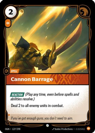 Cannon Barrage (127/298) CN - Origins Foil