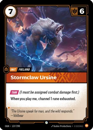Stormclaw Ursine (137/298) CN - Origins Foil