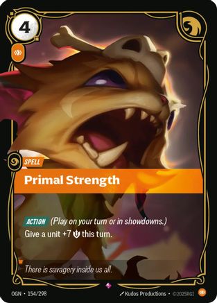 Primal Strength (154/298) CN - Origins Foil