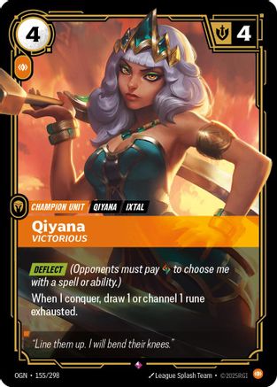 Qiyana - Victorious (155/298) CN - Origins Foil