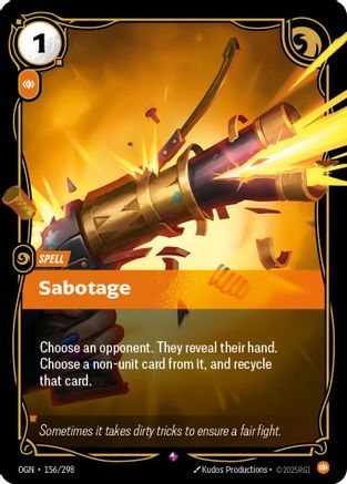 Sabotage (156/298) CN - Origins Foil