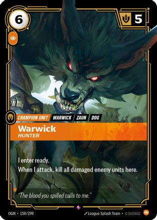Warwick - Hunter (159/298) CN - Origins Foil