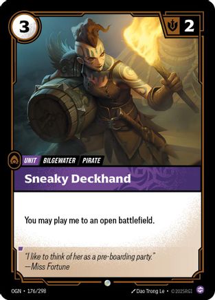 Sneaky Deckhand (176/298) CN - Origins Foil