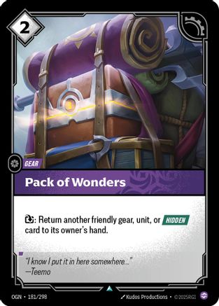 Pack of Wonders (181/298) CN - Origins Foil