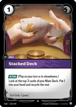 Stacked Deck (183/298) CN - Origins Foil