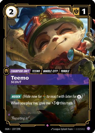 Teemo - Scout (197/298) CN - Origins Foil