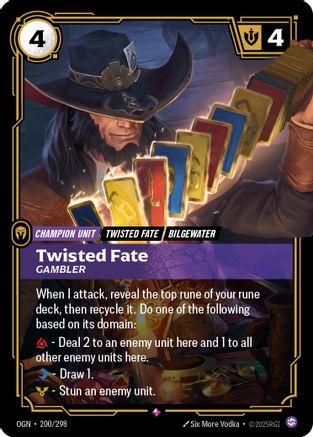 Twisted Fate - Gambler (200/298) CN - Origins Foil