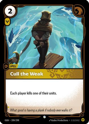 Cull the Weak (209/298) CN - Origins