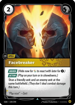 Facebreaker (220/298) CN - Origins Foil