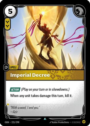 Imperial Decree (221/298) CN - Origins Foil