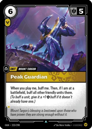 Peak Guardian (223/298) CN - Origins Foil