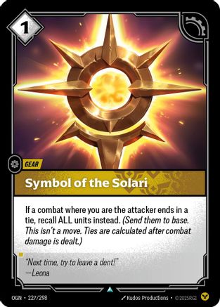 Symbol of the Solari (227/298) CN - Origins