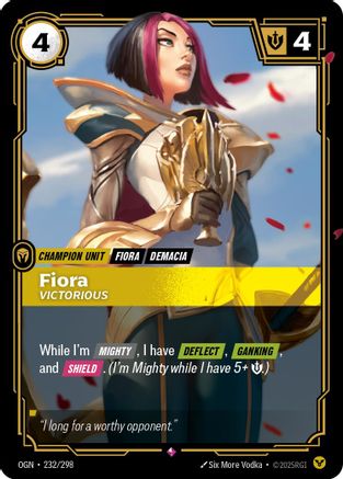 Fiora - Victorious (232/298) CN - Origins Foil