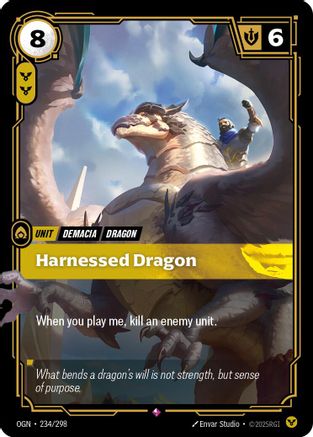 Harnessed Dragon (234/298) CN - Origins Foil