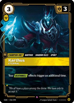 Karthus - Eternal (236/298) CN - Origins Foil