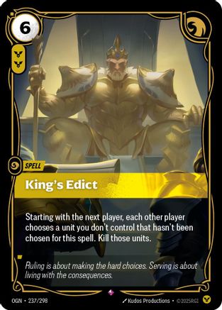 King's Edict (237/298) CN - Origins Foil