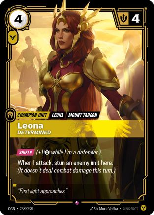 Leona - Determined (238/298) CN - Origins Foil