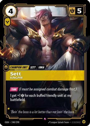 Sett - Kingpin (240/298) CN - Origins Foil