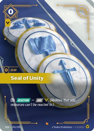 Seal of Unity (245/298) CN - Origins Foil