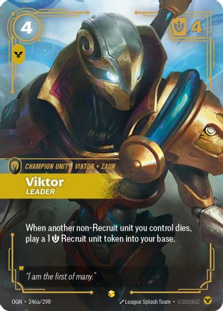Viktor - Leader (Alternate Art) (246a/298) CN - Origins Foil