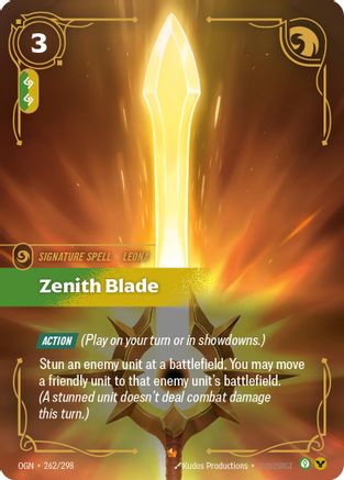 Zenith Blade (262/298) CN - Origins Foil
