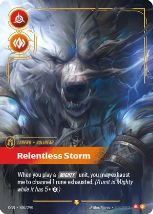 Volibear - Relentless Storm (Showcase) (300/298) CN - Origins Foil
