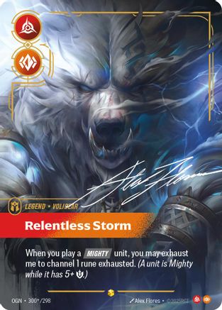 Volibear - Relentless Storm (Signature) (300*/298) CN - Origins Foil