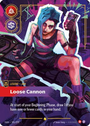 Jinx - Loose Cannon (Showcase) (301/298) CN - Origins Foil