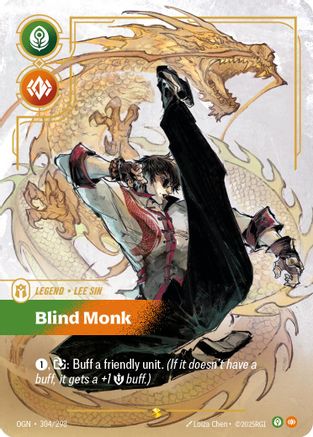 Lee Sin - Blind Monk (Showcase) (304/298) CN - Origins Foil