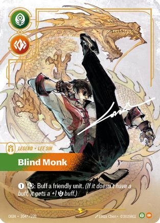 Lee Sin - Blind Monk (Signature) (304*/298) CN - Origins Foil