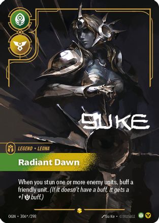 Leona - Radiant Dawn (Signature) (306*/298) CN - Origins Foil