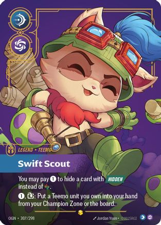 Teemo - Swift Scout (Showcase) (307/298) CN - Origins Foil