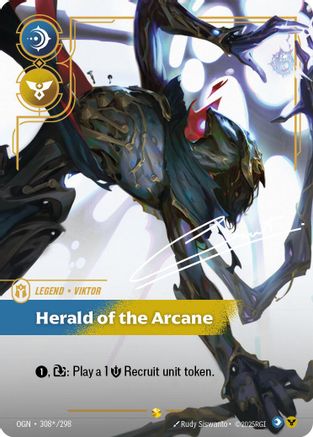Viktor - Herald of the Arcane (Signature) (308*/298) CN - Origins Foil
