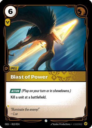 Blast of Power (012/024) CN - Origins Proving Grounds