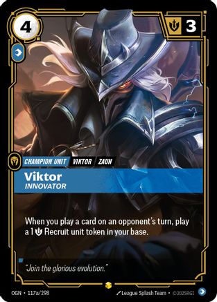 Viktor - Innovator (Alternate Art) (117a/298) CN - Origins Foil
