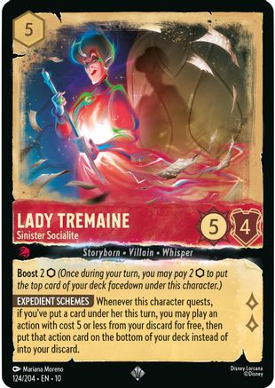 Lady Tremaine - Sinister Socialite (124/204) - Whispers in the Well Holofoil