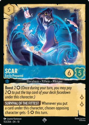 Scar - Eerily Prepared (153/204) - Whispers in the Well Holofoil