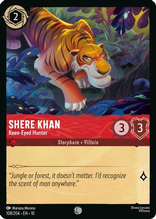 Shere Khan - Keen-Eyed Hunter (108/204) - Whispers in the Well Cold Foil