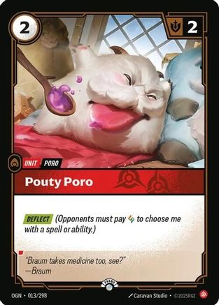 Pouty Poro (013/298) - Riftbound Organized Play Promotional Cards Foil