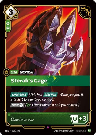 Sterak's Gage (056/221) CN - Spiritforged Foil