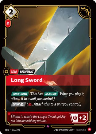 Long Sword (022/221) CN - Spiritforged Foil