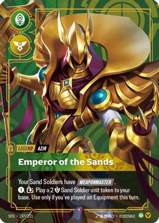 Azir - Emperor of the Sands (197/221) CN - Spiritforged Foil