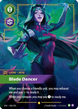 Irelia - Blade Dancer (Overnumbered) (246/221) CN - Spiritforged Foil