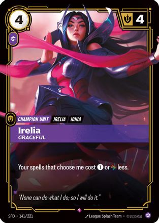Irelia - Graceful (141/221) CN - Spiritforged Foil