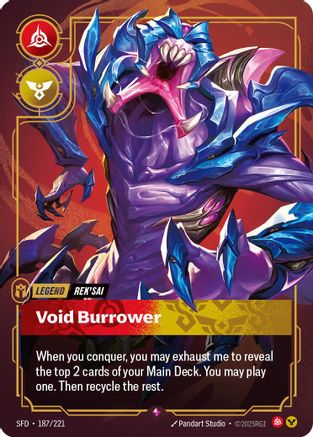 Rek'sai - Void Burrower (187/221) CN - Spiritforged Foil