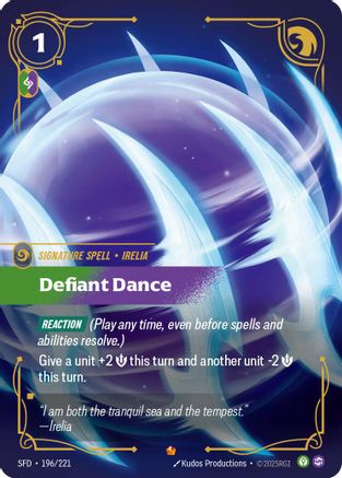 Defiant Dance (196/221) CN - Spiritforged Foil