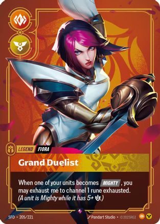 Fiora - Grand Duelist (205/221) CN - Spiritforged Foil